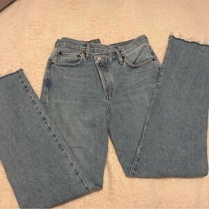 Agolde criss cross button jeans - new without tags